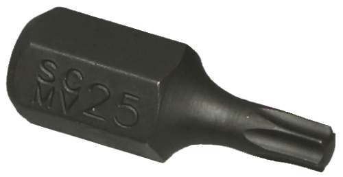 T25 Torx-r x 10mm Hex Bit 32mm Long T&E Tools T5025