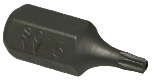 T15 Tamper Torx-r x 10mm Hex Bit 30mm T&E Tools T5215