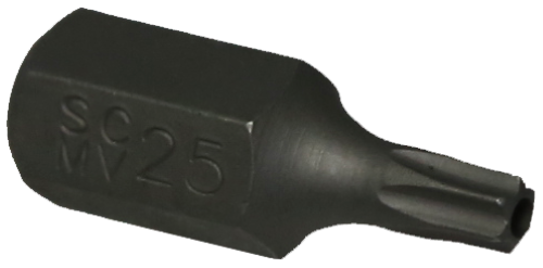 T25 Tamper Torx-r x 10mm Hex Bit 30mm T&E Tools T5225