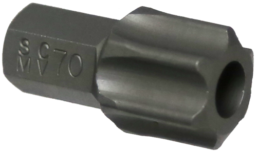T70 Tamper Torx-r x 10mm Hex Bit 30mm T&E Tools T5270