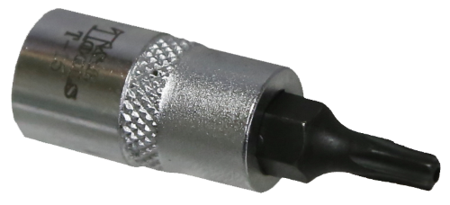 T15 x 1/4"Drive Tamper Torx Socket 30mm Long T&E Tools T5415