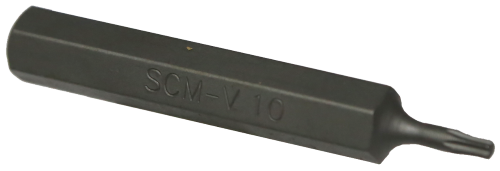 T10 Torx-r x 10mm Hex Bit (75mm) T&E Tools T5510
