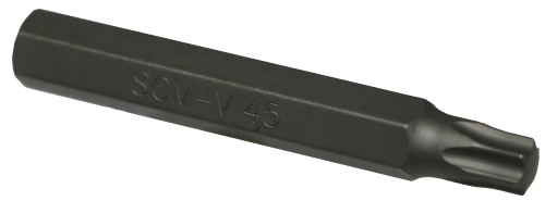 T45 Torx-r x 10mm Hex Bit (75mm) T&E Tools T5545