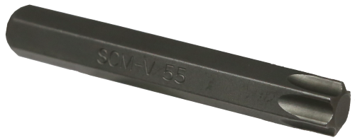 T55 Torx-r x 10mm Hex Bit (75mm) T&E Tools T5555