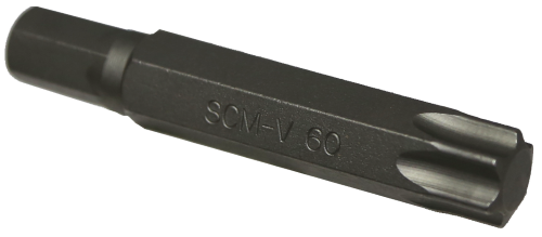 T60 Torx-r x 10mm Hex Bit (75mm) T&E Tools T5560
