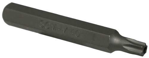 T40 Tamper Torx 10mm Hex x 75mm Long T&E Tools T5840