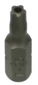 T25 x 1/4"Hex Five Point Tamper Torx Bit 25mm long T&E Tools T5925
