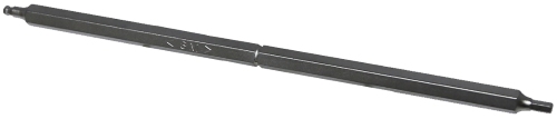 3mm In-Hex & Ball In-Hex Double Ended 1/4" Hex Bit 175mm Long T&E Tools T6203