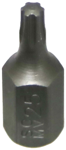 T25 Torx-Plus Impact Bit 10mm Hex x 30mm long T&E Tools T6225