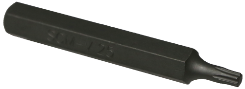 T25 Torx-Plus Impact Bit 10mm Hex x 75mm long T&E Tools T6325