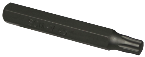 T45 Torx-Plus Impact Bit 10mm Hex x 75mm long T&E Tools T6345