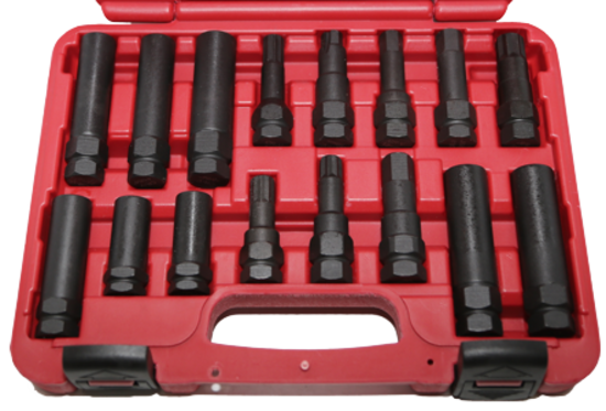 16pc. Wheel Lug Lock Removal Kit T&E Tools T63460