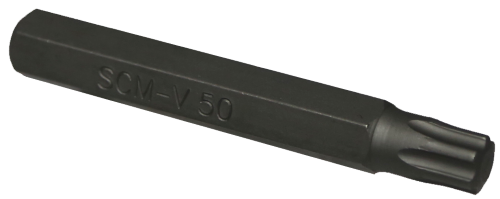 T50 Torx-Plus Impact Bit 10mm Hex x 75mm long T&E Tools T6350