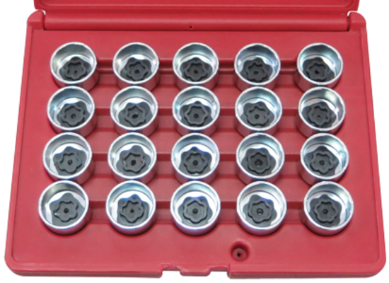 T&E Tools 20 Piece BMW Wheel Bolt Locking Wheel Nut Set T65067