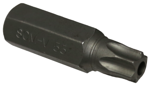T55 Tamper Torx 14mm Hex x 50mm Long T&E Tools T6755