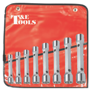 8 Piece Metric Forged Tube Spanner Set T&E Tools TF1008