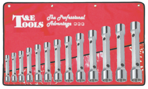 13 Piece Metric Forged Tube Spanner Set T&E Tools TF1013