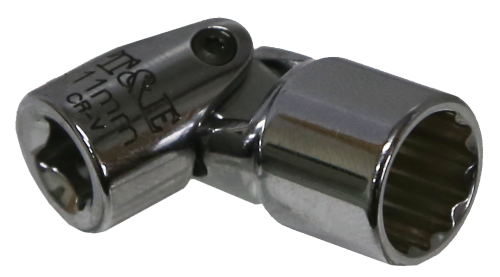 11mm x 12Pt 1/4"Dr. Universal Socket T&E Tools U1311M