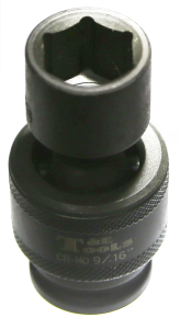 9/16" x 3/8" Drive SAE Universal Impact Socket (6 Point) T&E Tools U7318