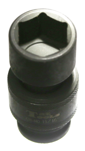 11/16" x 3/8" Drive SAE Universal Impact Socket (6 Point) T&E Tools U7322