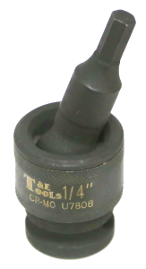 1/4" x 1/2"Dr. Impact Uni. In-Hex Socket T&E Tools U7808