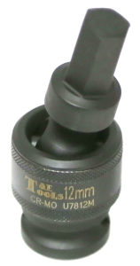 12mm x 1/2"Dr. Impact Uni. In-Hex Socket T&E Tools U7812M