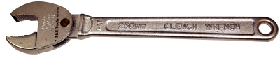 10" Adjustable Clench Wrench T&E Tools W140
