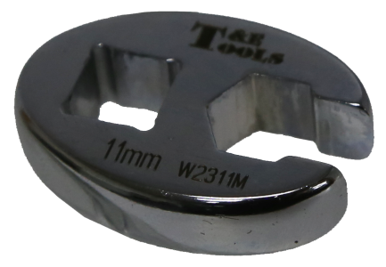 11mm x 3/8" Drive Crowsfoot Flare Wrench T&E Tools W2311M