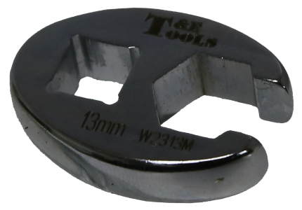 13mm x 3/8" Drive Crowsfoot Flare Wrench T&E Tools W2313M