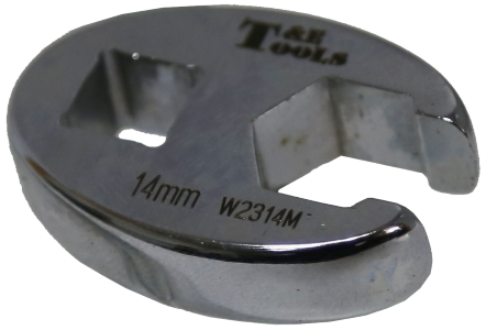 14mm x 3/8" Drive Crowsfoot Flare Wrench T&E Tools W2314M