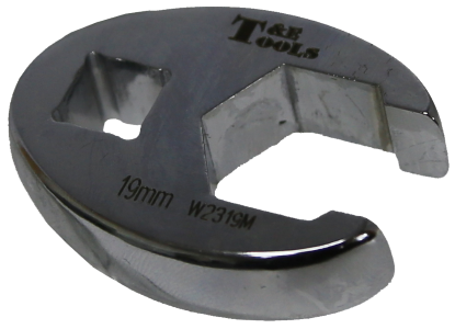 19mm x 3/8" Drive Crowsfoot Flare Wrench T&E Tools W2319M