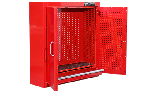 32" Wall Cabinet with Ball Bearing Drawer - Red T&E Tools TE-WC32RD