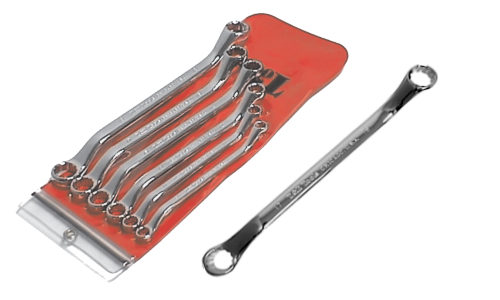 No.WR07 - 7 Piece Whitworth Double-End Ring Wrench Set