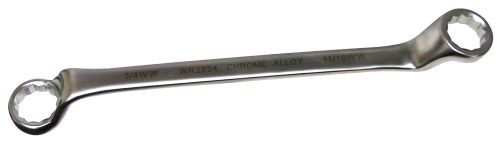 11/16" x 3/4" Whitworth Double-End Ring Wrench T&E Tools WR2224