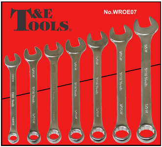 Whitworth Combination Wrench 7 Piece Set TE Tools WROE07