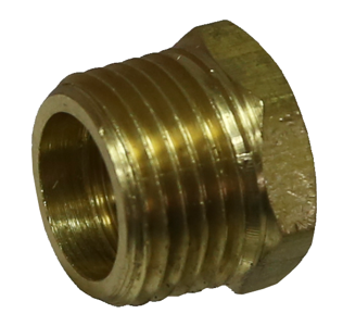 Male/Female Reducing Bush (1/2" x 3/8" NPT) T&E Tools X16F12