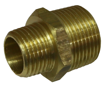 Double End Male Reducing Nipple (3/4" x 1/2" NPT) T&E Tools X2416