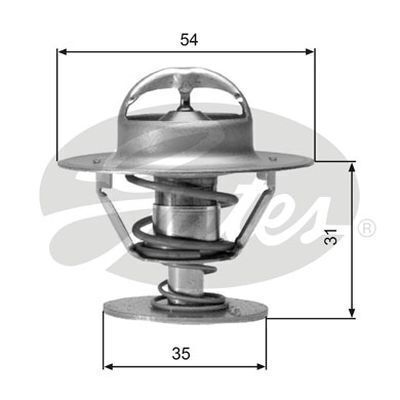 Thermostat Gates TH00682G1 for AUDI 100 PORSCHE 944 SEAT VW GOLF 2.1L 3L 1.6L 2L