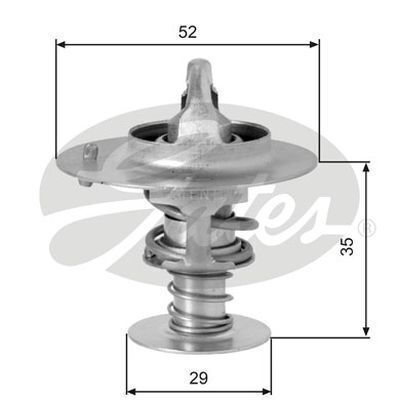 Thermostat Gates TH03382G1 for Honda Civic ED 1.5L Integra DC 1.8L Prelude BA 2.2L