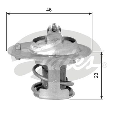 Thermostat Gates TH06691G1 for JEEP Wrangler JK 3.8L CHRYSLER Grand Voyager RT 3.8L