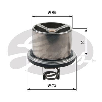 Thermostat Gates TH07882 for BMW 5 E34 3.6L E39 4.9L Z8 E52 4.9L Petrol