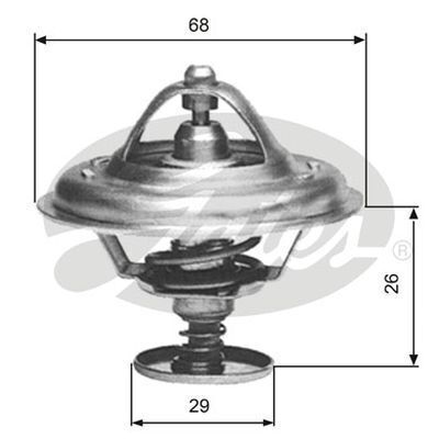Thermostat Gates TH08983G1 for PEUGEOT 405 15B Diesel 1988-92 1.9L