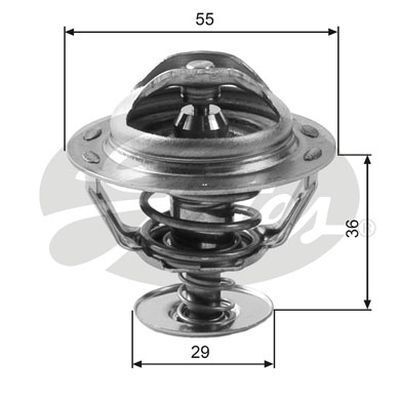 Thermostat Gates TH12283G1 for ALFA ROMEO 164 1989-92 3L Petrol