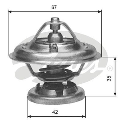 Thermostat Gates TH12680G1 for MERCEDES-BENZ E-CLASS C-CLASS SSANGYONG REXTON / REXTON II