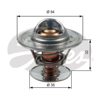 Thermostat Gates TH13684G1 for ALFA ROMEO 33 1.7L JAGUAR XJS 5.3L SEAT AUDI 100 Petrol