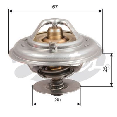 Thermostat Gates TH14387G1 for AUDI A6 C5 4B5 JAGUAR XK8 4L VW Passat 3B5 Petrol