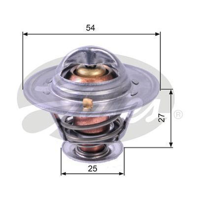 Thermostat Gates TH22779G1 for ALFA ROMEO Spider 1750-2000 105 1967-72 1.8L Petrol