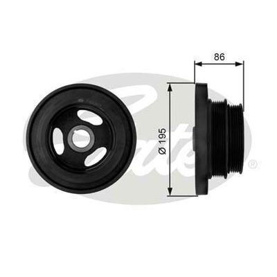 Harmonic Balancer Pulley Gates TVD1019