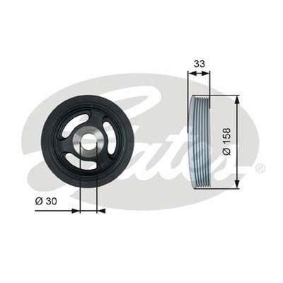 Harmonic Balancer Pulley Gates TVD1061