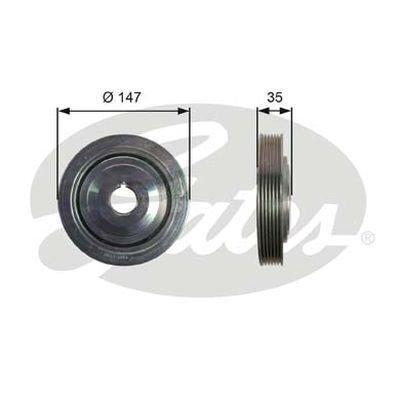 Harmonic Balancer Pulley Gates TVD1101
